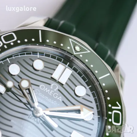 Мъжки часовник OMEGA Seamaster Diver 300M Green с автоматичен механизъм, снимка 5 - Луксозни - 49461685