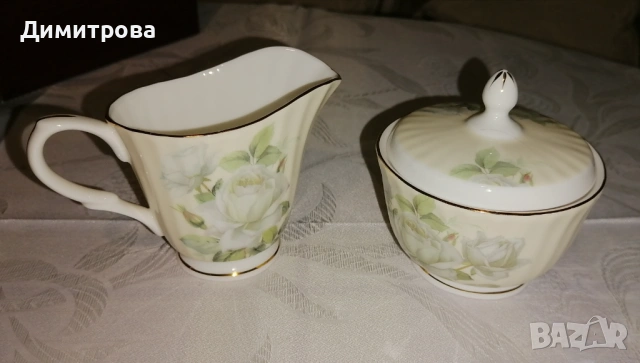 Порцеланов сервиз Бяла роза - Lancaster , снимка 6 - Сервизи - 54057194