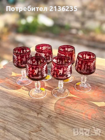 Кристални чаши Egermann Bohemian

, снимка 3 - Сервизи - 55816738
