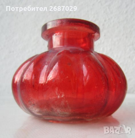 Куче мастилница, стара СТЪКЛЕНА МАСТИЛНИЦА червена мастилница стъкло и попивателна, снимка 7 - Други ценни предмети - 30858266
