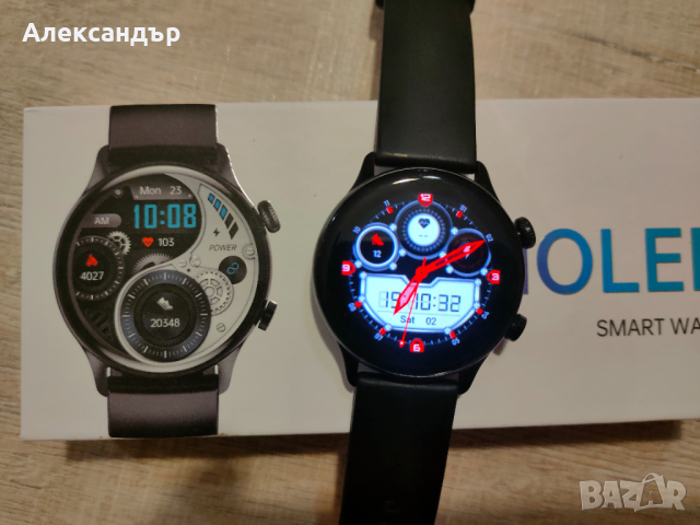 Смарт Часовник HK8 PRO - телефонни обаждания от часовника. AMOLED дисплей. Много екстри!