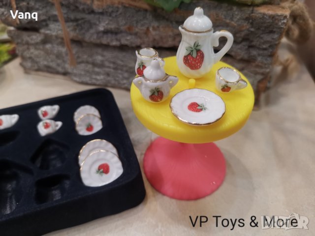 Порцеланов сервиз за барби, снимка 8 - Кукли - 32173546