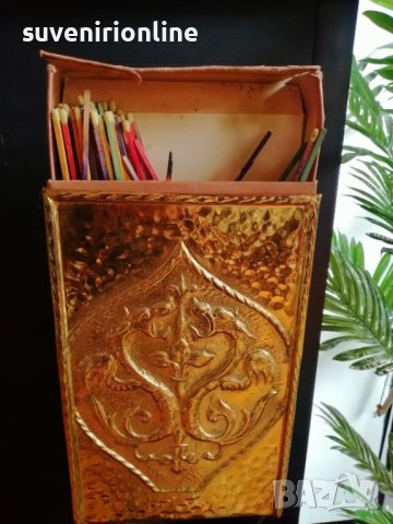 Старинна кутия за кибрит , снимка 2 - Антикварни и старинни предмети - 37742374