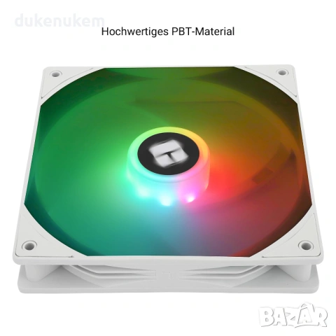 PWM вентилатор TL-C14CW-S 140 mm – тих, ARGB, бял, снимка 5 - Други - 53256979