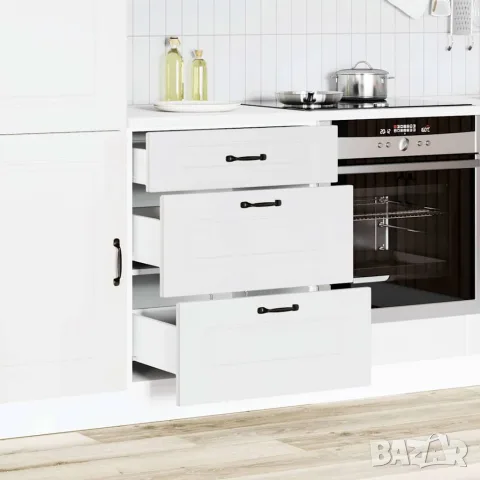 vidaXL Кухненски шкаф, "Kalmar", бял, инженерно дърво, снимка 3 - Шкафове - 56148202