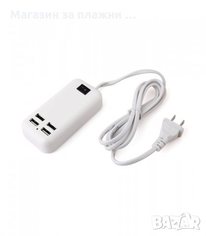 USB ЗАРЯДНО / 4 ПОРТА / 220V, 3A, 15W - код 15W 4-Port, снимка 5 - Друга електроника - 34053287