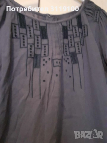 Лилава туника, с нестандартна кройка , снимка 6 - Туники - 51772597