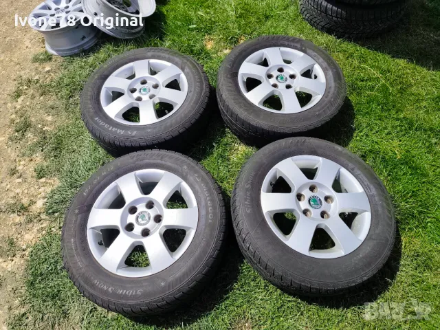 ПРОМО Алуминиеви Джанти за SKODA OCTAVIA 5x112 15 цола.Отлично състояние.