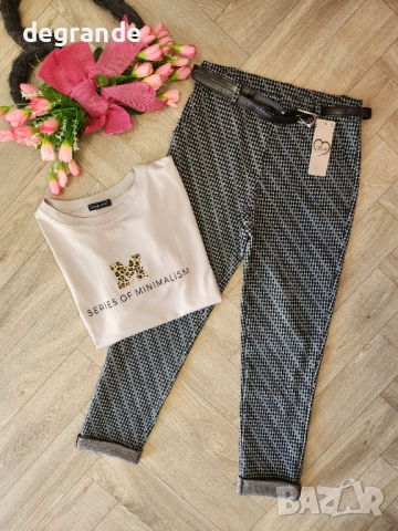 НАМАЛЕНИ Дамски панталони S M L XL 2XL , снимка 3 - Панталони - 51467398