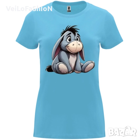 Нова дамска тениска с Йори - Магаренцето от Мечо Пух в три цвята, снимка 4 - Тениски - 48705158