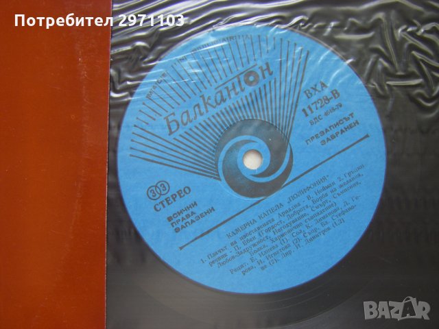 ВХА 11728 - Камерна капела "Полифония" при Дома на културата "Пеньо Пенев" - София, снимка 3 - Грамофонни плочи - 35250857