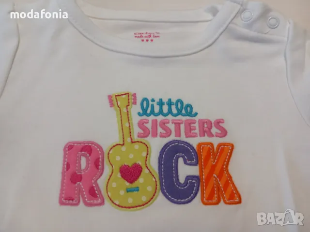 Комплект Carter's 2 части LITTLE SISTERS, снимка 3 - Комплекти за бебе - 48994751