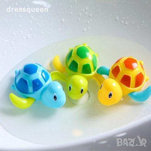 НОВО! Плуваща костенурка за баня, детска играчка за баня, с навиване - код 3271, снимка 5 - За банята - 34504913