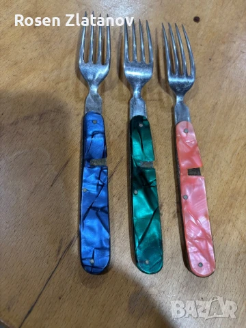Сгъваеми вилици П.Денев 120лв за трите, снимка 3 - Прибори за хранене, готвене и сервиране - 50842321