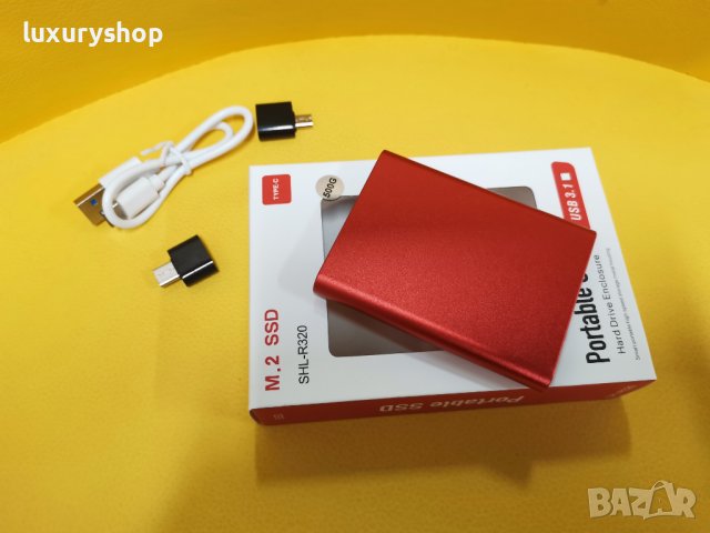 БЕЗПЛАТНА ДОСТАВКА! Преносим оригинален високоскоростен 8TB SSD външен твърд диск USB3.1 интерфейс, снимка 3 - Твърди дискове - 40230807