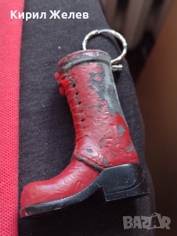 РЕТРО АРТ ЗАПАЛКА КЛЮЧОДЪРЖАТЕЛ ДАМСКИ КОЖЕН БОТУШ РАБОТИ ЗА КОЛЕКЦИЯ ДЕКОРАЦИЯ 34194, снимка 3 - Запалки - 39084221