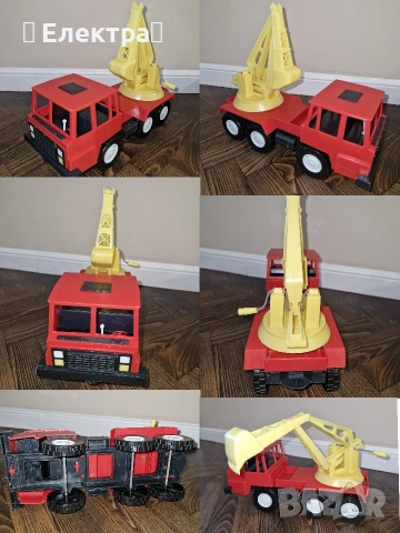 Ретро соц играчки, багер, камион, самосвал, пате, снимка 2 - Антикварни и старинни предмети - 53110709