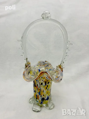 стъклена кошница Мурано 2, снимка 1