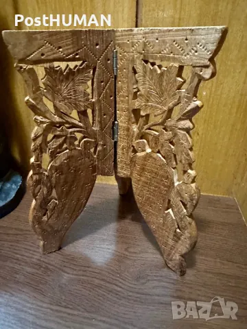 Дървена масичка , снимка 8 - Антикварни и старинни предмети - 47439993