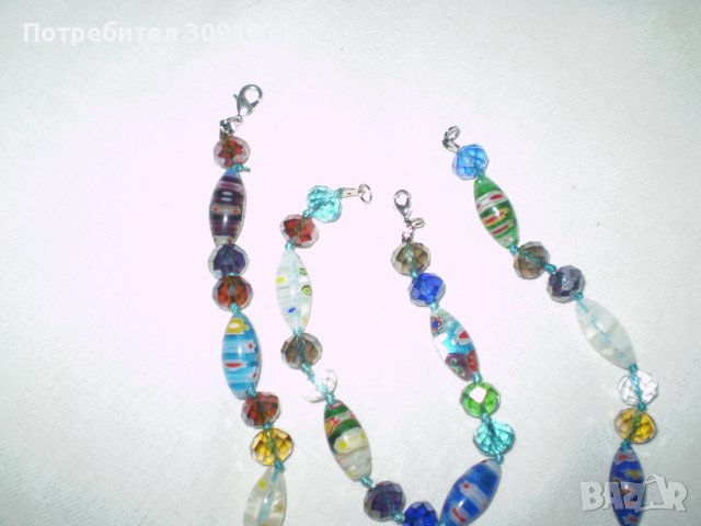 Гривна и колие от  стъкло Мурано, снимка 8 - Антикварни и старинни предмети - 36606447