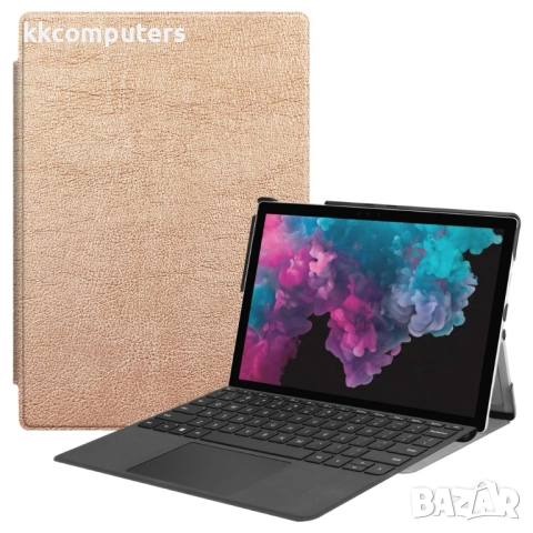 Microsoft Surface Pro 6/5/4 Кожен Калъф и Протектор, снимка 3 - Калъфи, кейсове - 52987442