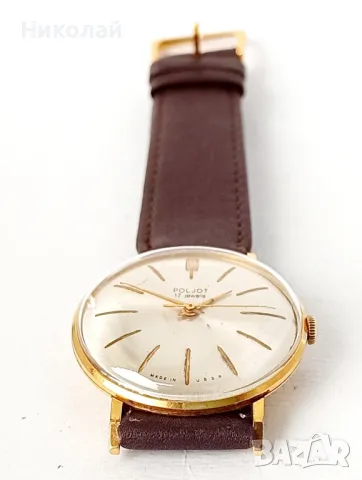 Poljot 17 jewels cal. 2409 - мъжки механичен часовник с ръчно навиване , снимка 5 - Мъжки - 48904541