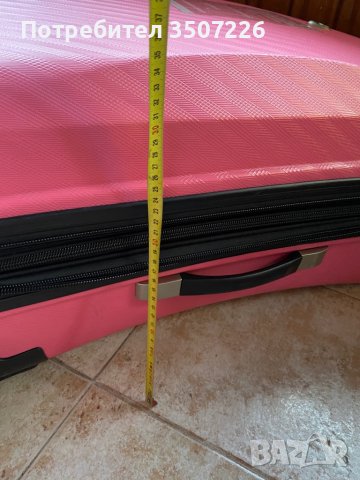 Розов куфар двойно разпъване много лек 5.3 кг перфектно състояние, снимка 6 - Други - 38184824