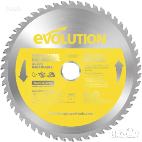 Evolution S210TCT-54CS - 210 mm режещо острие с 54 зъба за метал с карбидни върхове, снимка 1