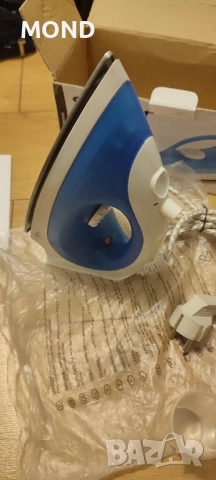 Парна ютия Sapir 1200W, струя пара, термостат, синя, снимка 11 - Ютии - 52856923