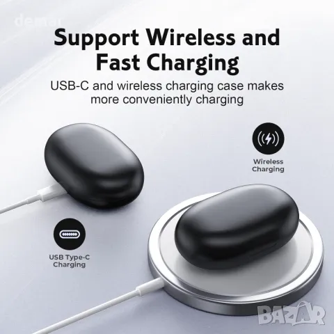 Слушалки Waearmusic Open Ear, F15 Bluetooth, безжично зареждане, дълбок бас, снимка 4 - Безжични слушалки - 48442486