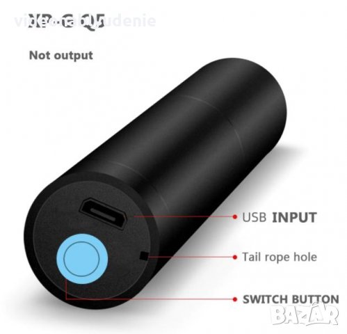 8000 Лумена XM-G Q5 LED Zoom 3 Режима Вградена Презареждаема Батерия 14500 1200mA Водонепромокаемост, снимка 3 - Прожектори - 30661119