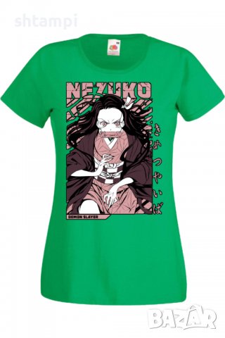 Дамска тениска Demon Slayer Nezuko Kamado 01,Анимация,игра,Празник,Повод., снимка 7 - Тениски - 38058171