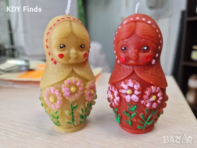 Свещи пчелен восък матрьошки и други