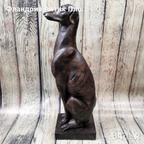 Чифт декоративни статуетки "Хрътки", снимка 3 - Статуетки - 42905325