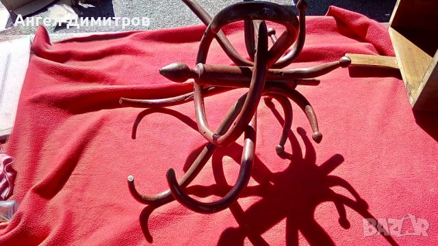 Дървена корона от виенска закачалка , снимка 4 - Антикварни и старинни предмети - 38194430