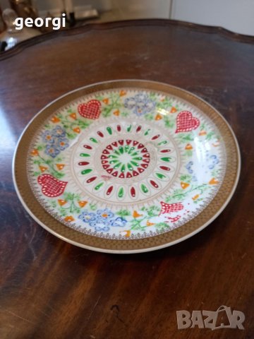 Декоративна порцеланова чиния с позлата Kahla  15/4, снимка 2 - Колекции - 34967654