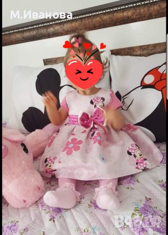 Рокля Мини Маус , снимка 3 - Бебешки рокли - 22581438