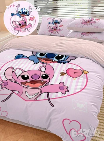 Спален комплект 2 части Лило и Стич Lilo and Stitch 135*200см , снимка 11 - Спално бельо и завивки - 50822394