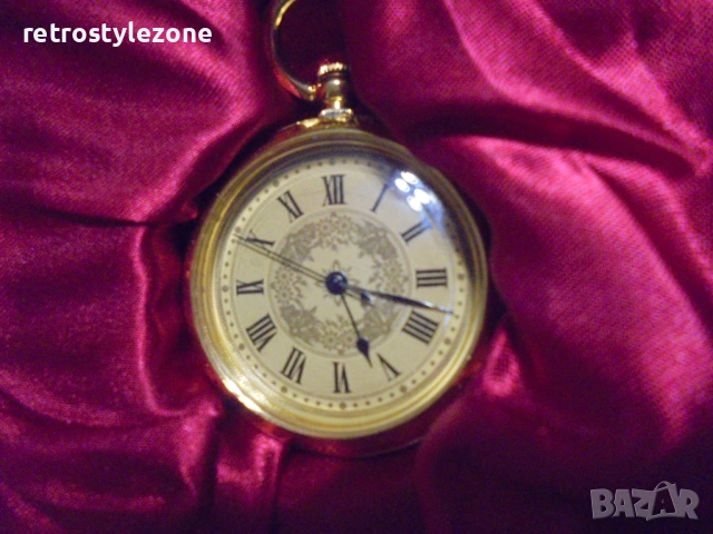 № 8431 Елегантен джобен часовник – кварцов механизъм, снимка 2 - Други ценни предмети - 53054916
