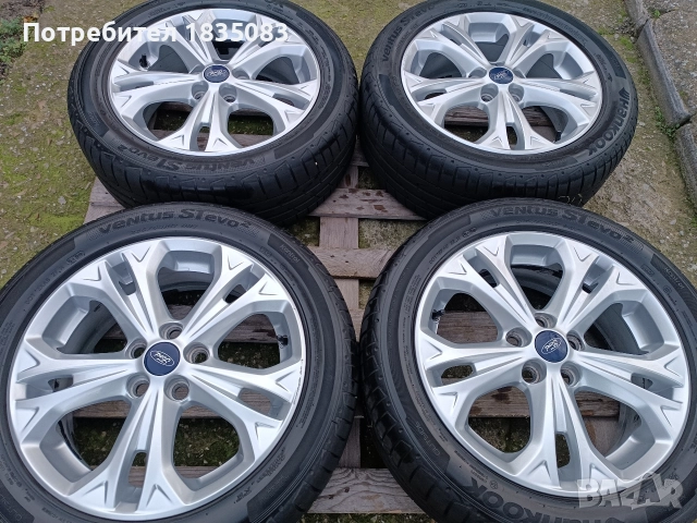 Лети джанти 17ки 5х108 Ford + летни гуми 225/50/17 Hankook, снимка 3 - Гуми и джанти - 52685674