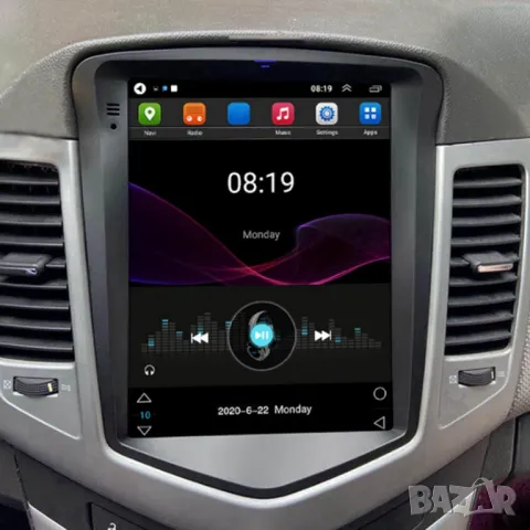 Мултимедия за Chevrolet Cruze, J300, 2008-2012, навигация, тип TESLA, 9.7" инча, вертикална, 2DIN, снимка 2 - Аксесоари и консумативи - 49766109