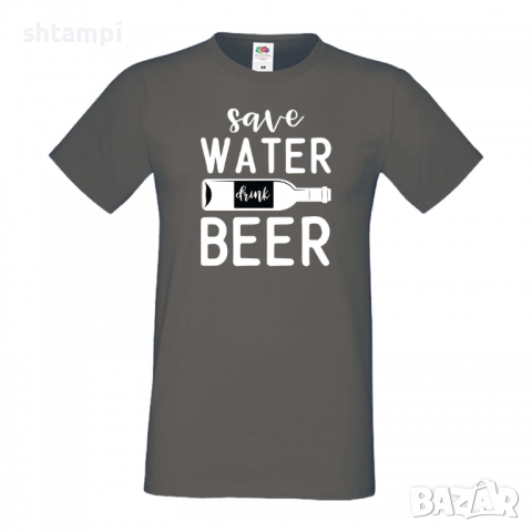 Мъжка тениска Save Water Drink Beer 1,Бира,Бирфест,Beerfest,Подарък,Изненада,Рожден Ден, снимка 12 - Тениски - 36387393