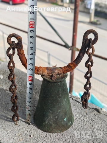 Стар автентичен чан звънец , снимка 2 - Антикварни и старинни предмети - 54128049