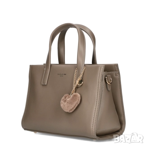 ДАМСКА ЧАНТИЧКА DAVID JONES В СИВ ЦВЯТ WB003, снимка 4 - Чанти - 51943647