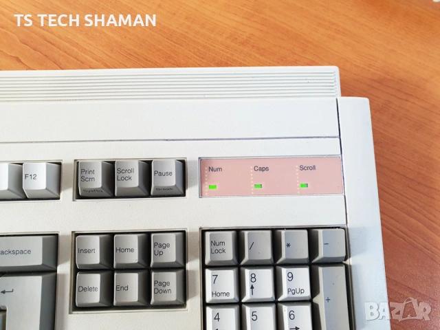 Ретро Полу-Механична клавиатура iCL модел за PS/2 "Fujitsu Peerless switch", снимка 5 - Антикварни и старинни предмети - 54212448