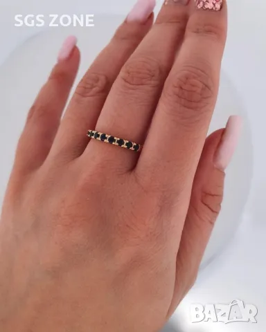 Пръстен с Естествени Изумруди, Рубини, Сапфиры, снимка 5 - Пръстени - 49622557