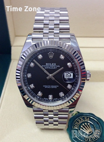 Rolex Datejust 41mm Steel Black Dial Automatic Различни Варианти, снимка 12 - Мъжки - 54059837