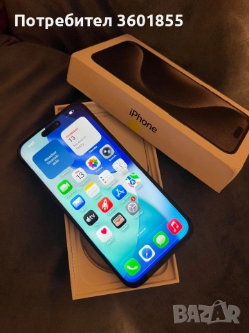 iPhone 15 PRO MAX 256GB Като Нов!, снимка 1