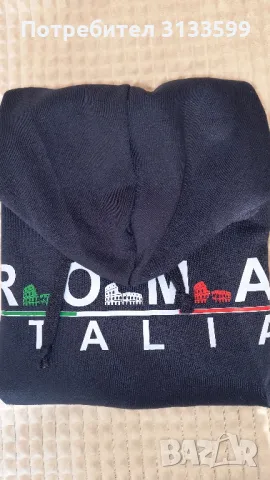 Черен мъжки суичър - размер М, снимка 4 - Суичъри - 47287462