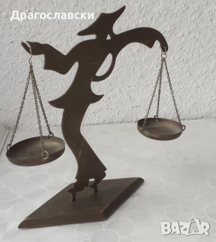 Различни модели стари, декоративни везни:  везничка ВЕЗНА кантар Темида, дърво и месинг, снимка 11 - Декорация за дома - 28870527